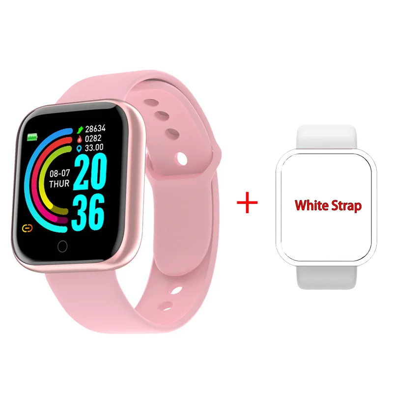 

Sport Smart Watch Women Men Call Message Reminder Remote Camera Health Fitness Wristwatch with Replacement Strap