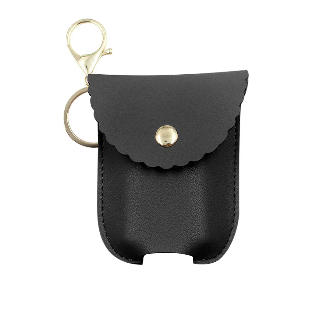 

Hand Sanitizer Keychain Holder Travel Bottle Refillable Containers Flip Cap Reusable Bottles with Keychain Carrier#40