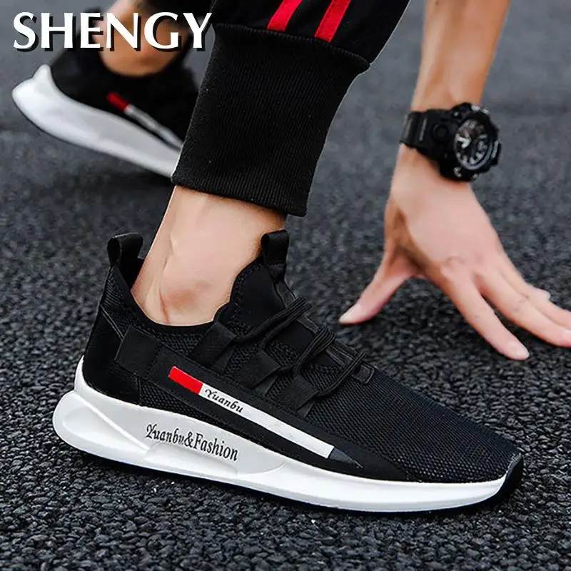 Новинка Модная мужская повседневная обувь Сетчатые дышащие кроссовки