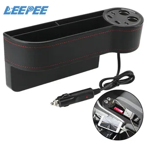 leepee car organizer seat crevice gaps storage box side slit pocket cigarette lighter phone holders accessories stowing tidying free global shipping