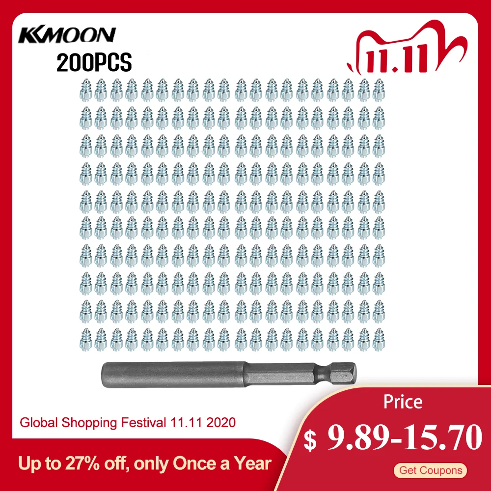 200 шт. 2019 твердосплавные шпильки винты для снега автомобильных шин