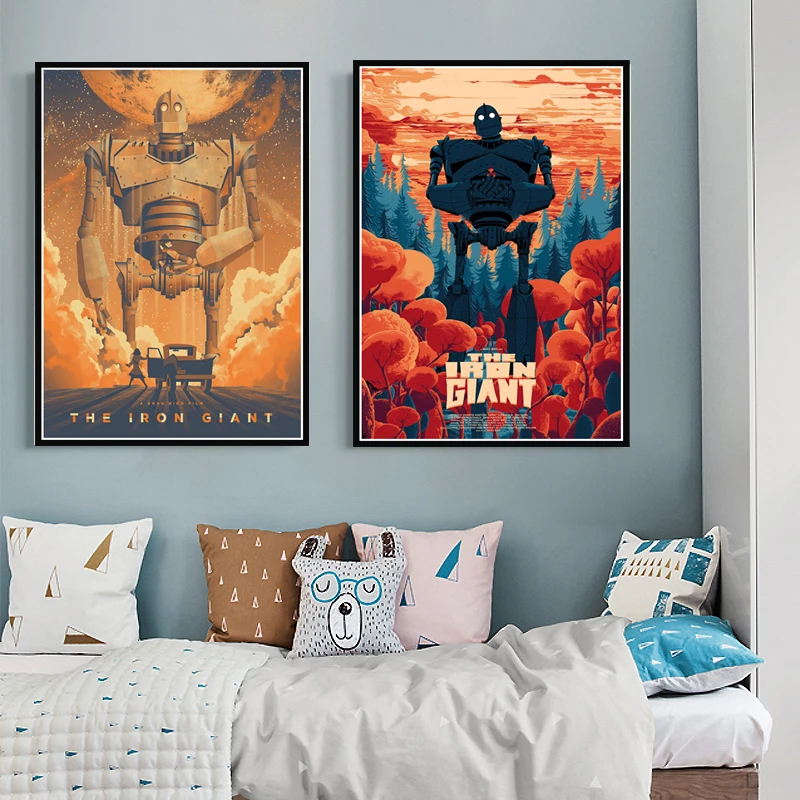 

Movie Giant Robot Foto Retro Art Home Decor Kwaliteit Canvas Schilderij Poster Bar Cafe Slaapkamer Woonkamer Sofa Muur Decor
