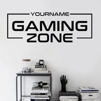 custom gaming zone personalised gaming decal eat sleep vinyl sticker gamer lover gift for boy bedroom 2283