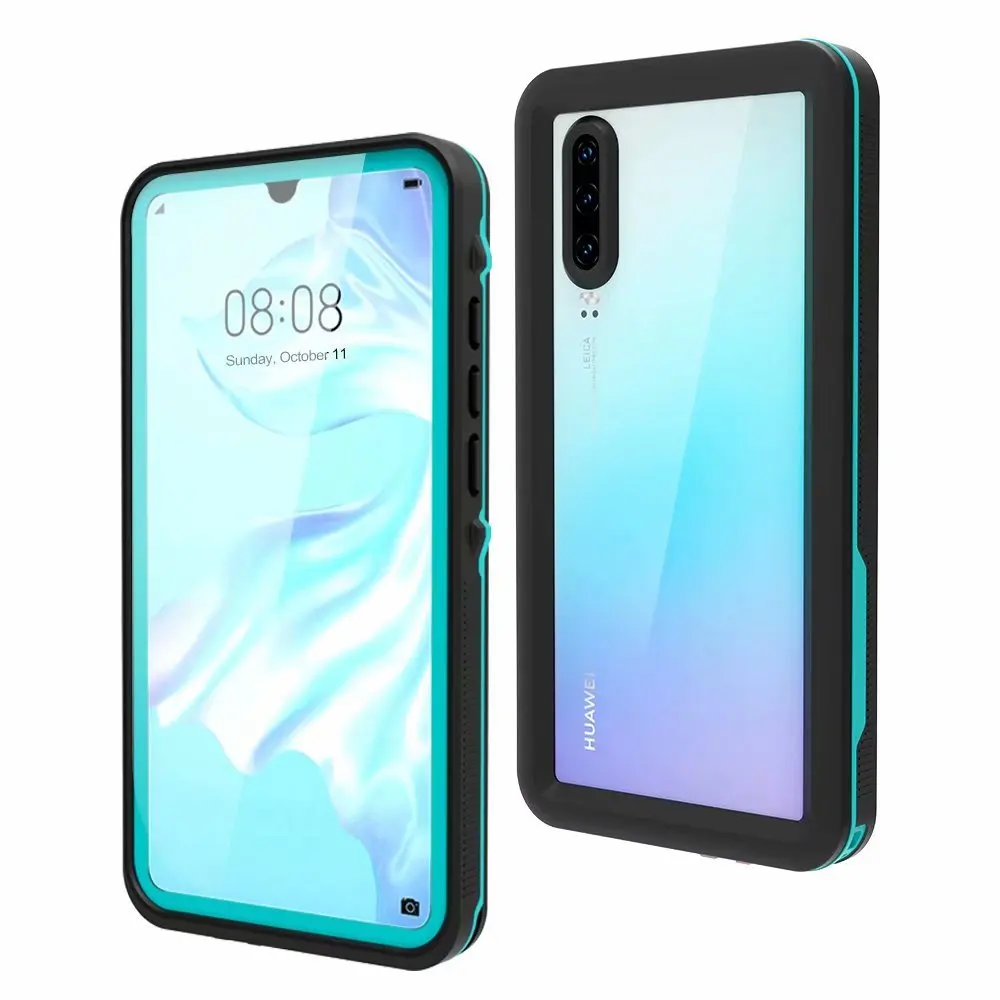 Grass Blue HUAWEI P30 Pro P30 чехол для подводной съемки защитный чехол для дайвинга водонепроницаемый P20 Pro Чехол для подводной съемки 3 м противоударный - Цвет: Grass Blue