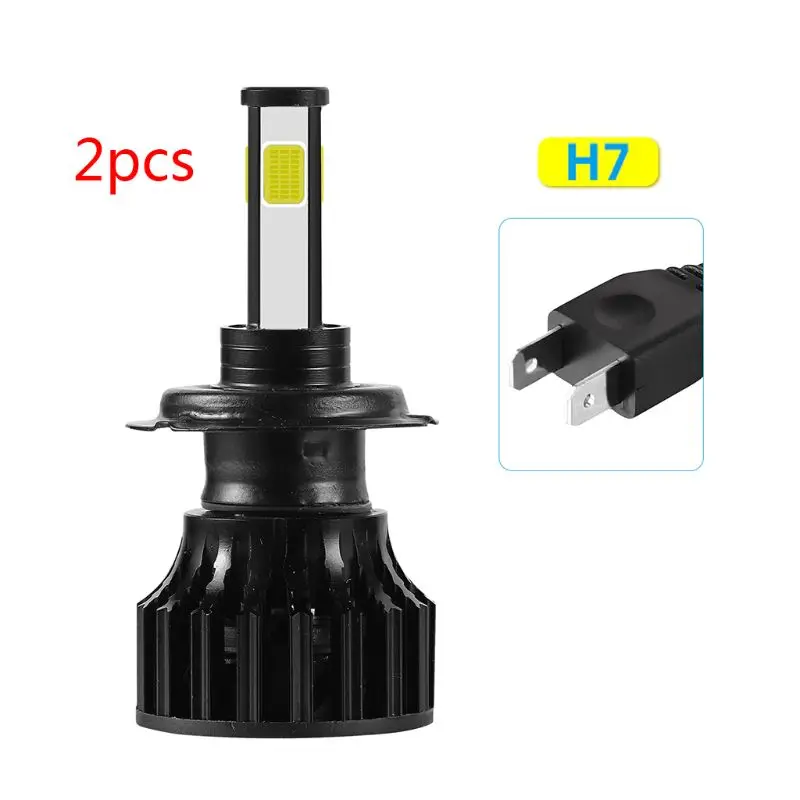 

1pair 4Sides LED Headlight Bulbs High or Low Beam Bulbs Fog Light 6500K White W91F