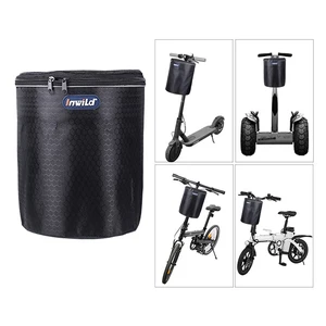 Bike Handlebar Bag Bike Basket with Collapsible Bicycle Front Bag with Reflective Strap for Shopping Scooters Balance Bikes