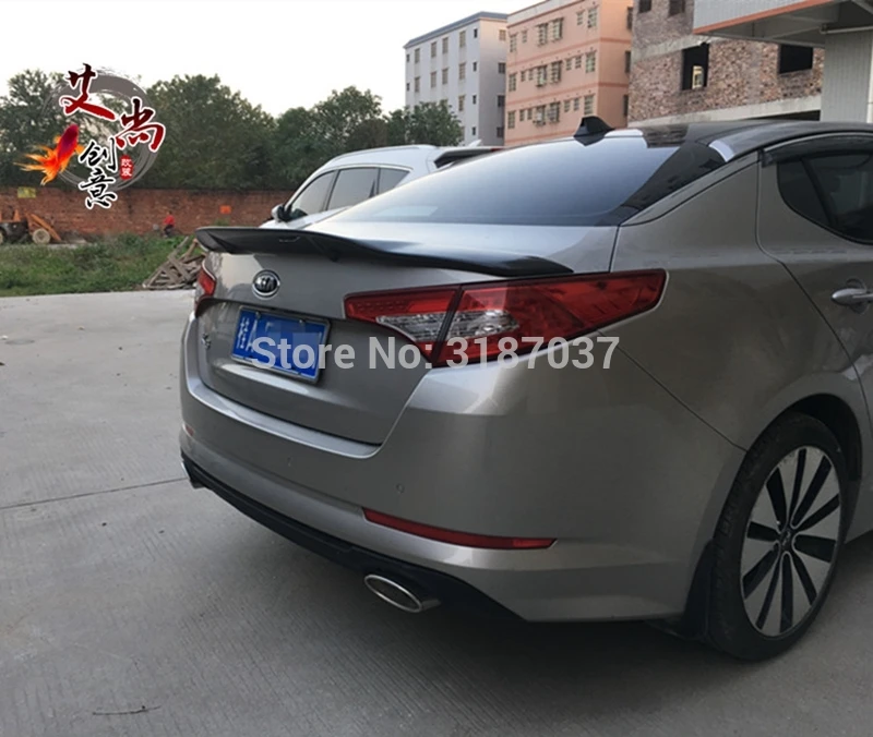 For Kia K5 Optima 2011 2012 2013 R style Carbon Fiber Rear Roof Spoiler Wing Trunk Lip Boot Cover Car Styling | Автомобили и