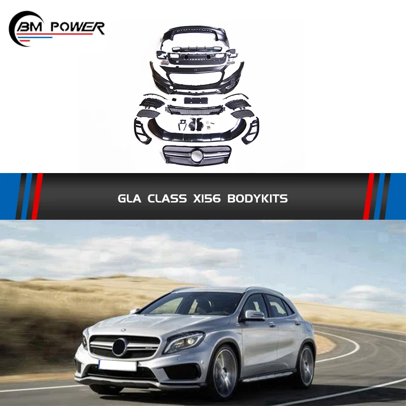 

Body Kit Car Bumpers For GLA Class X156 Exterior Body parts Front Bumper Rear Bumper Grille