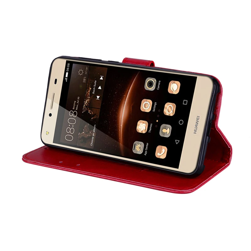 Роскошный кожаный чехол с объемным цветком для Huawei Y5 II Y6 Y7 Y9 Prime P Smart Z Plus 2019 Honor 7A 7C 8A