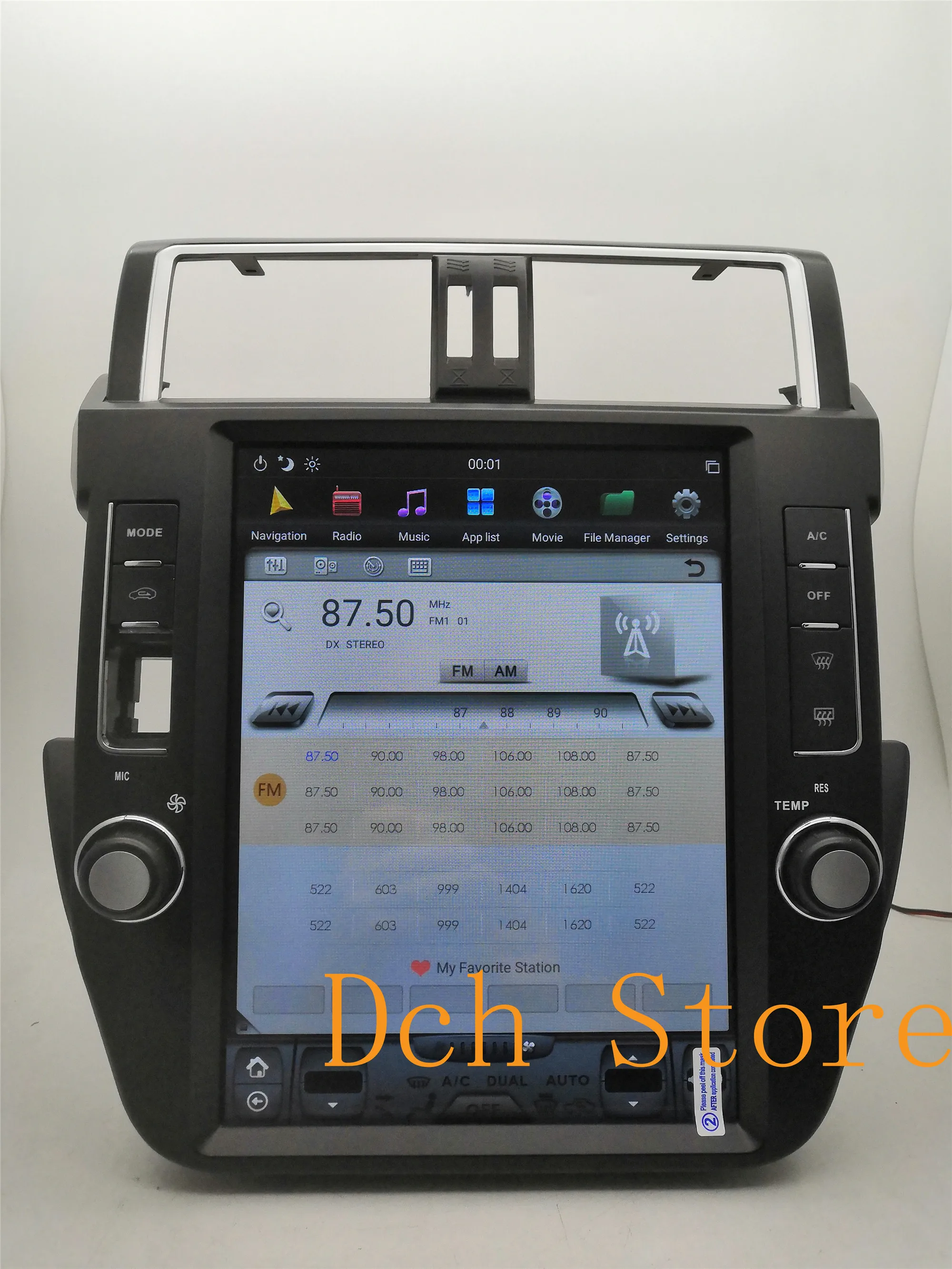 12,1 ''радио tesla стиль Android 8,1 автомобильный DVD gps навигатор для Toyota Land Cruiser Prado PX6 CARPLAY