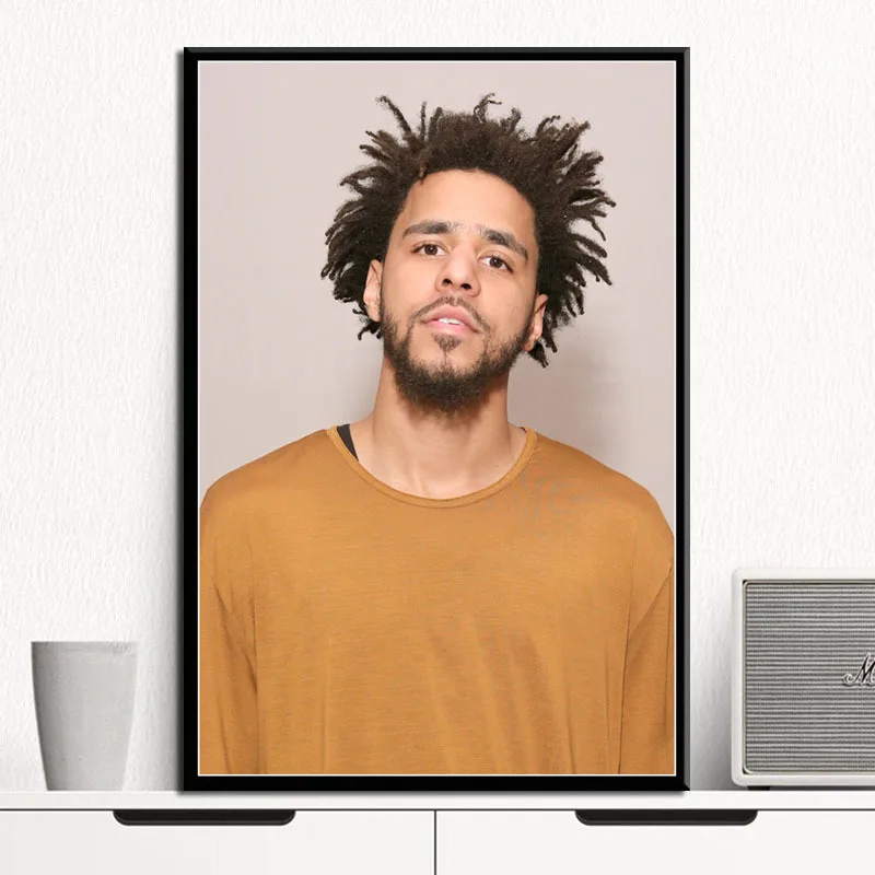 J Cole рэп хип хоп музыка звезда певец рэпер художественная живопись винтажный