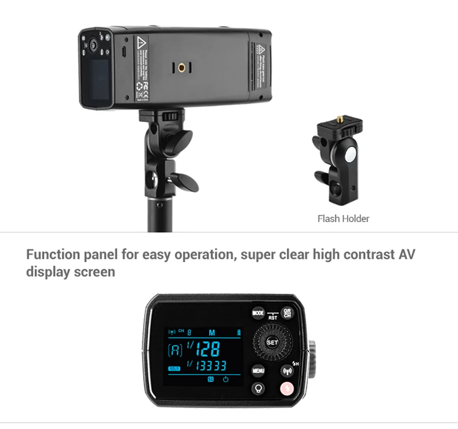 Godox AD200 Pro AD200Pro 200Ws 2,4G Вспышка стробоскоп 1/8000 HSS 500 полная мощность вспышки 0,01-2,1 s переработка батареи 2900 мАч