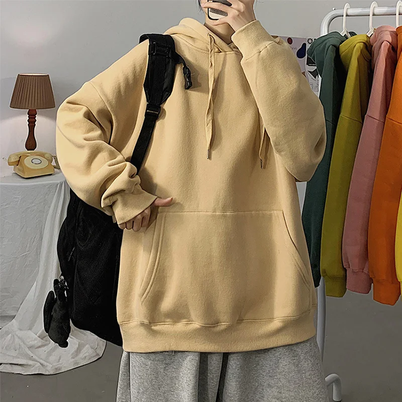 

2021 Autumn Women's Hoodies Oversize Hooded Female Cotton Thicken Warm Hoodie Women Sweatshirts Lady