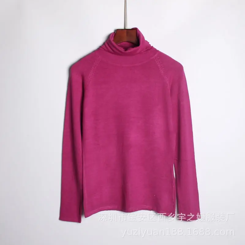 LEH 2019 осенне-зимний женский вязаный свитер с высоким воротом Повседневный мягкий