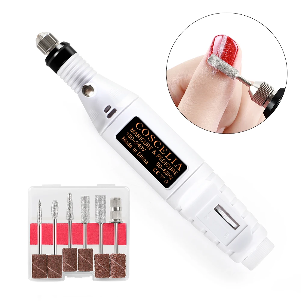 1 набор профессиональная электрическая дрель для ногтей мини-машинка маникюра