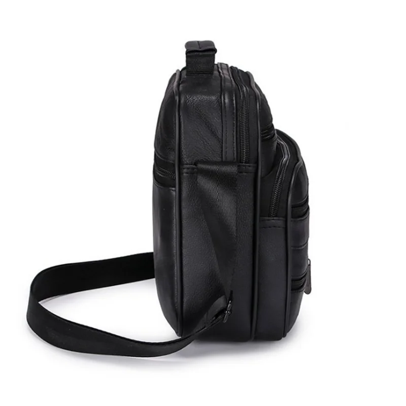 Новинка 2020, мужская деловая Повседневная кожаная сумка через плечо, офисное портфель для ноутбука 12 дюймов от AliExpress WW