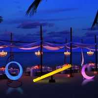 outdoor led luminous colorful remote control decoration commercial beauty event props net red moon swing seesaw light