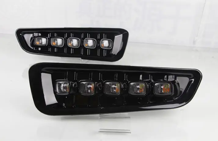 Type A 2 шт. DRL светодиодный дневные ходовые огни Противотуманные фары для Ford Raptor SVT F150 с сигналом поворота желтый стиль реле - Цвет: Type A