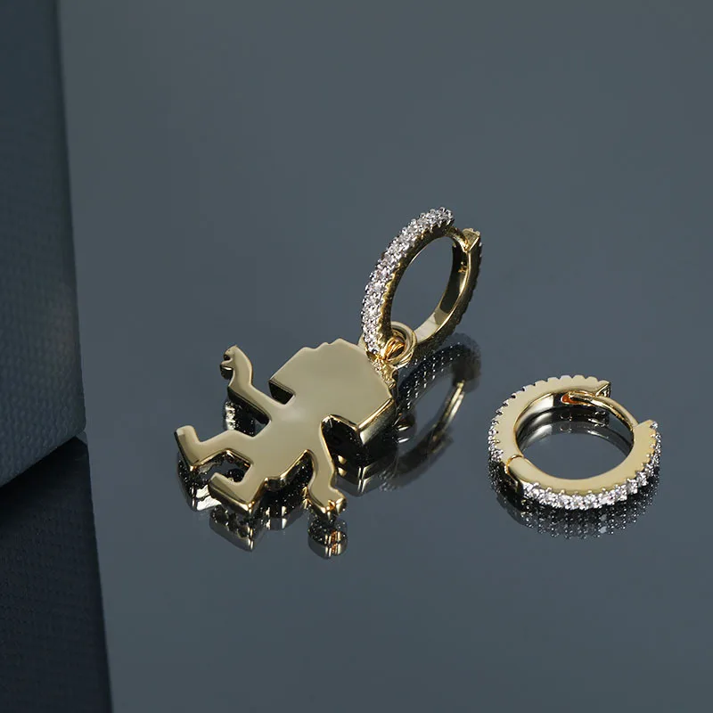 Роскошные ювелирные изделия Креативный дизайн серьги робот технология Future