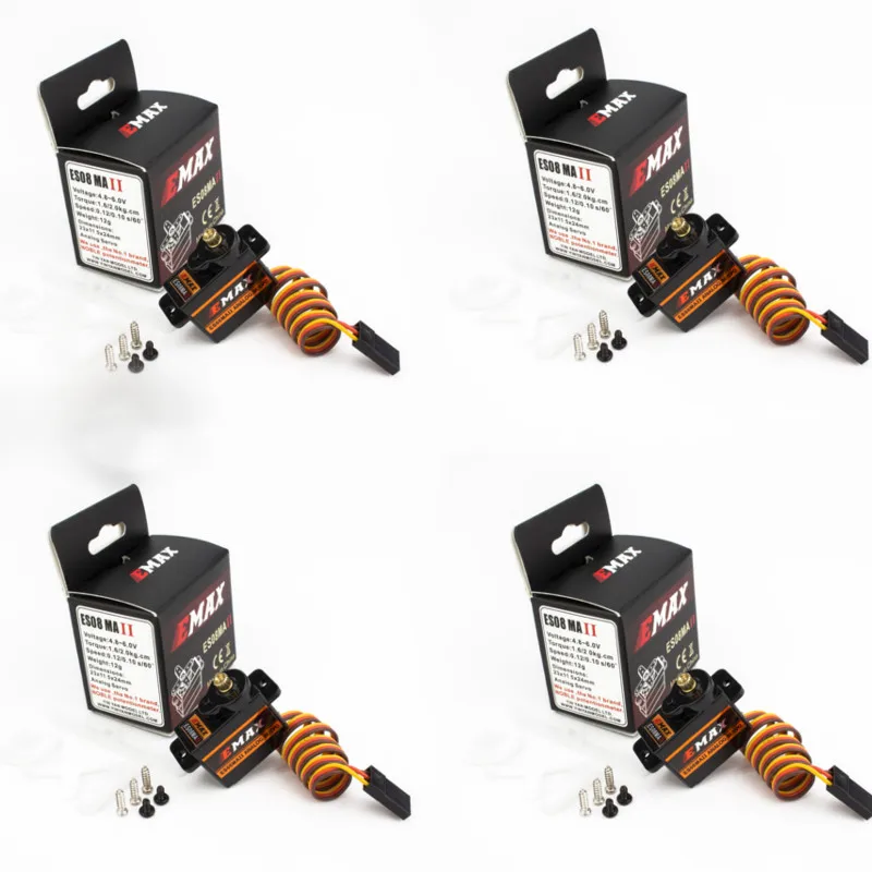 4 шт emax es08ma ii 12 г мини металлическая