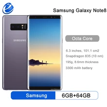 Original Samsung Galaxy Note 8 N950F N950U 6GB RAM 64GB ROM 6.3 inch Octa Core Dual Back Camera 12MP 3300mAh Smart Mobile Phone