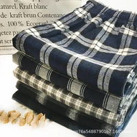100 cotton m 2xl plus size pajamas pants mens loose trousers flannel home pants sleep bottoms autumn and winter 21 699