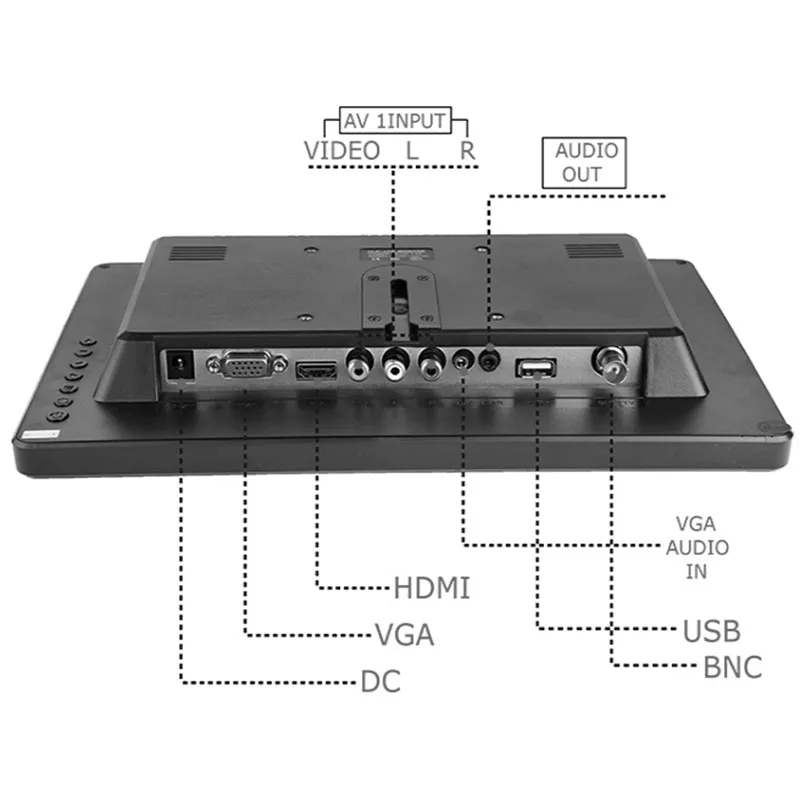 Портативный монитор ZHIXIANDA 11 6 дюймов IPS 1080P для автомобиля видеонаблюдения DVR