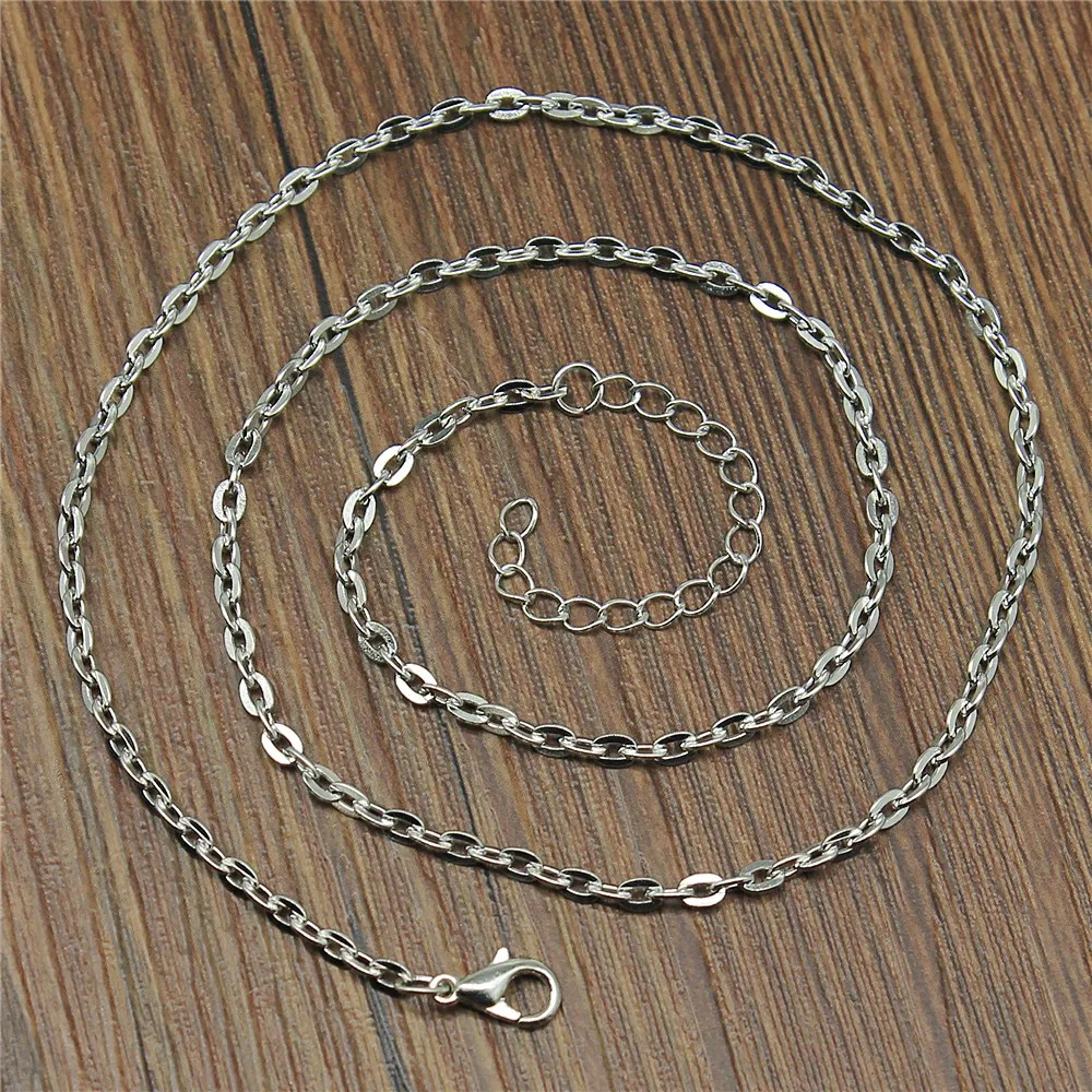 

5pcs 43+5cm Metal Chain With Lobster Clasp Necklace Chain Jewelry Findings Necklace Making