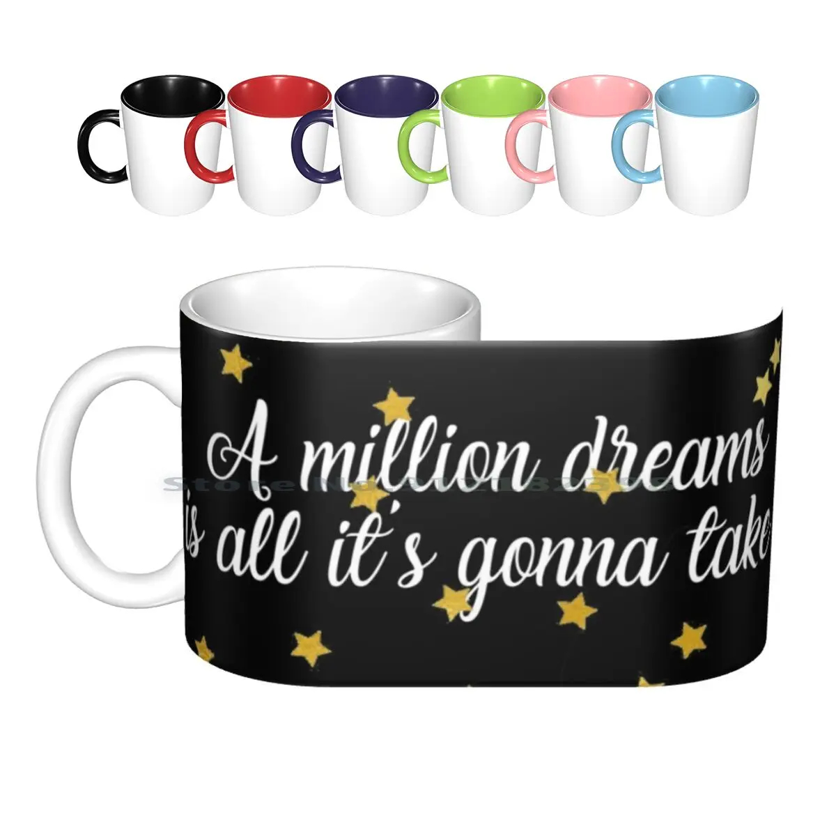 

Один миллион мечты все это будет взять Керамические Кружки Кофейные чашки Кружка для молока чая лучший Showman Tgs Hugh Jackman Zack Effron