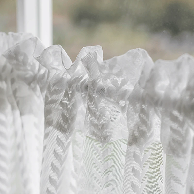 Современные кружевные жаккардовые занавески для кухни ванной комнаты книжного