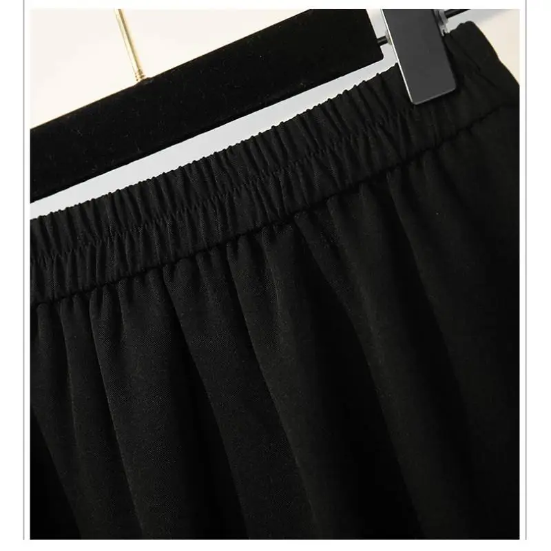 

L-5XL Women Summer Plus Size High Waist Skirt Casual Large Size Office Lady Work Fishtail Skirt Faldas 4XL Black OL Skirt Clothe