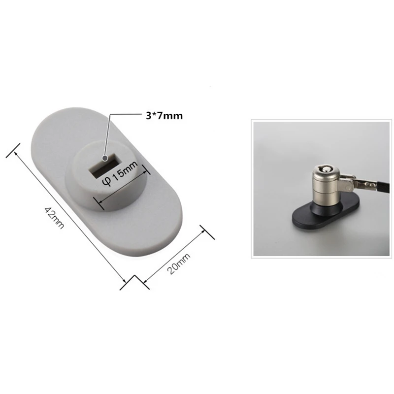 

Portable Laptop Tablet Anti-Theft Round Lock Key Hole Compatible For IPad MacBook Security Lock Base Parts