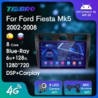 Автомагнитола 2DIN Android 2002 для Ford Fiesta Mk5 2008-Blu-Ray IPS Bluetooth плеер GPS навигация Авторадио автомобильный приемник IGO
