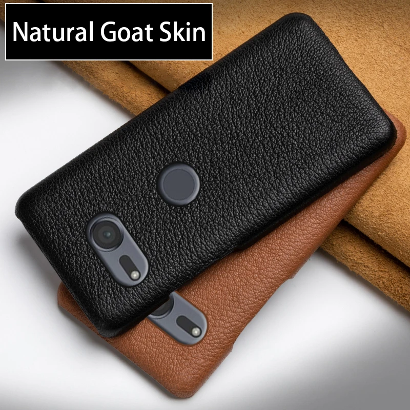 

Leather Phone Case For Sony Xperia XA XA1 XA2 XA3 Ultra Z2 Z3 Z4 Z5 XZ XZ1 XZ2 Premium XZ3 XZ4 X 1 5 8 10 20 Natural Goat Skin