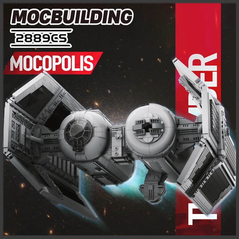 Конструктор MOC SW UCS TIE Звездный фильм пилот истребитель серия космических войн