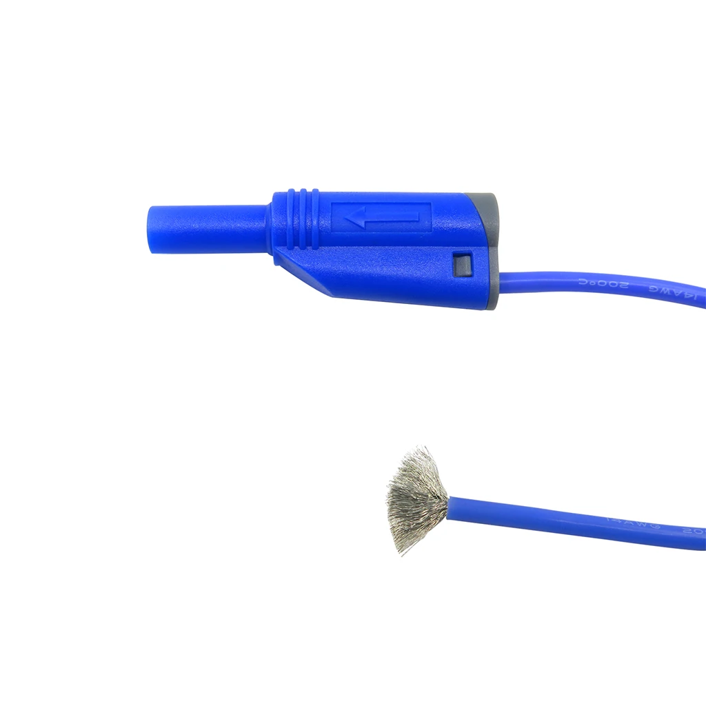 5 шт. тестовый провод свинцовый зонд 4 мм 14awg силиконовый банан в Банановый штекер