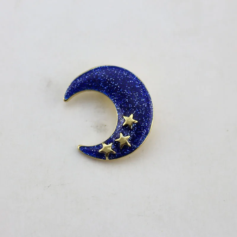 Милая модная женская брошь Feminino Луна эмаль на булавке с лацканами Для женщин Мода