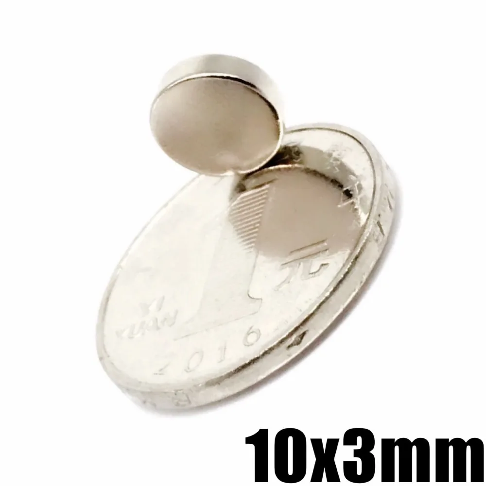 10/20/50 шт 10x3 неодимовый магнит 10 мм x 3 мм N35 NdFeB Круглый супер мощный сильный постоянный магнетический imanes диск 10*3