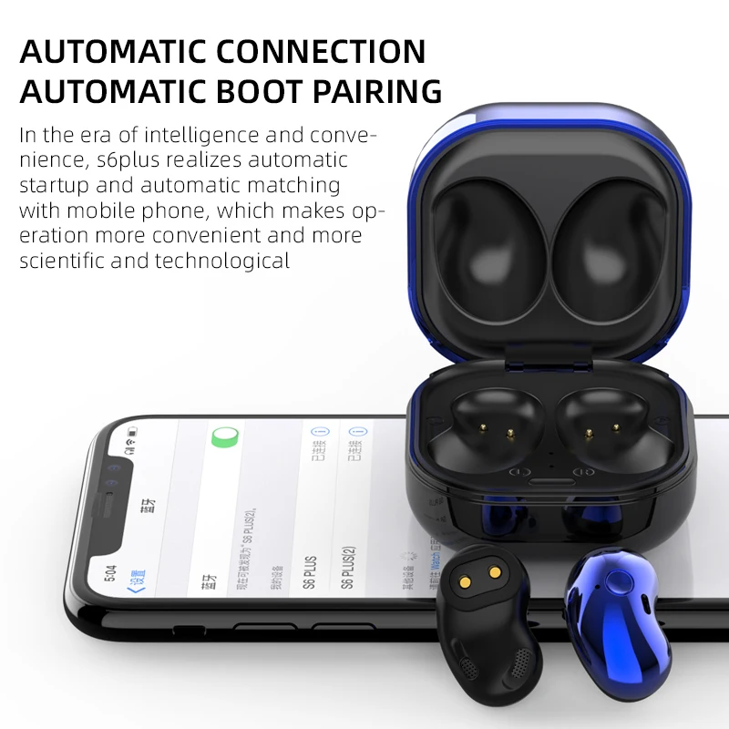S6 PlusTWS Bluetooth наушники стерео Беспроводной 5 1 сенсорный Управление Шум отмена