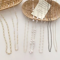 1pc fashion hanging rope mask chain glasses strap lanyard holder pearl diy necklace eyewear accessory
