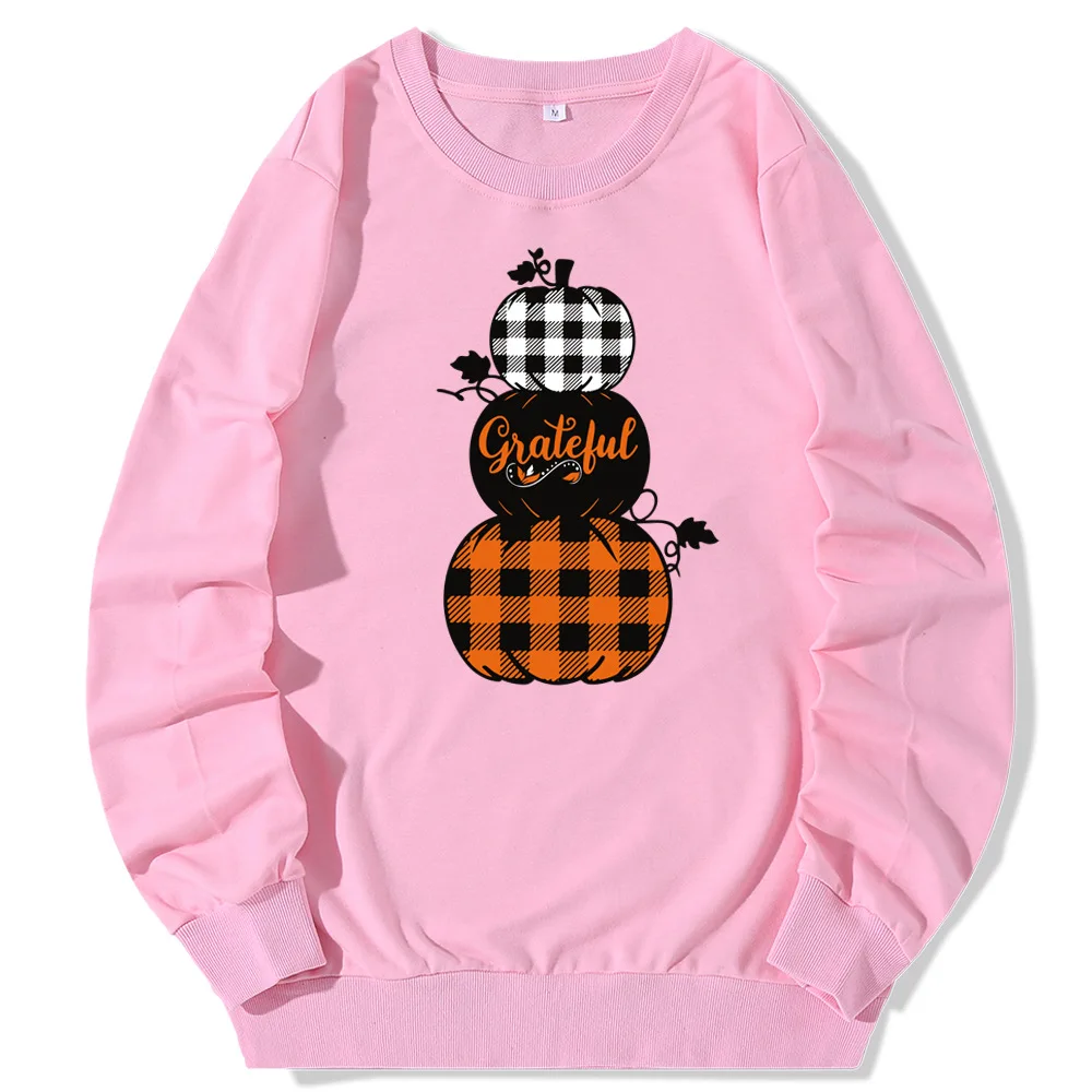 

ZOGAA Women Fashion Halloween Element Print Long-sleeved Sweatshirt Casual Hoodie Round Neck Blouse Autumn Pullover aachoae