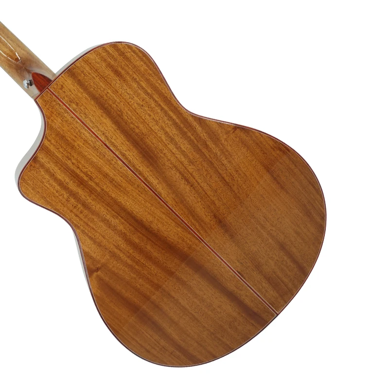 Aiersi бренд все твердые ель Топ из красного дерева корпус акустическая гитара с