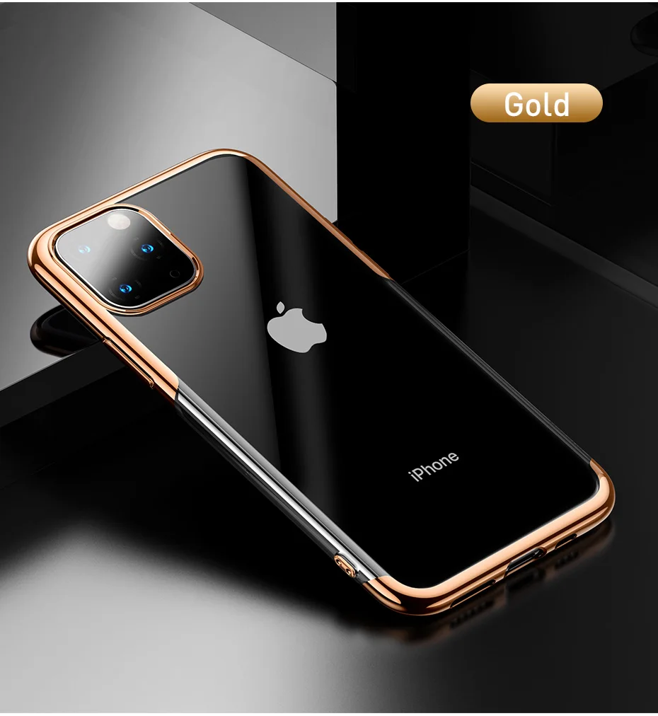 Роскошный прозрачный чехол Baseus для iPhone 11 Pro Max, ультра тонкий чехол для iPhone 11 Pro Max 5,8 6,1 6,5, чехол s, новейший чехол