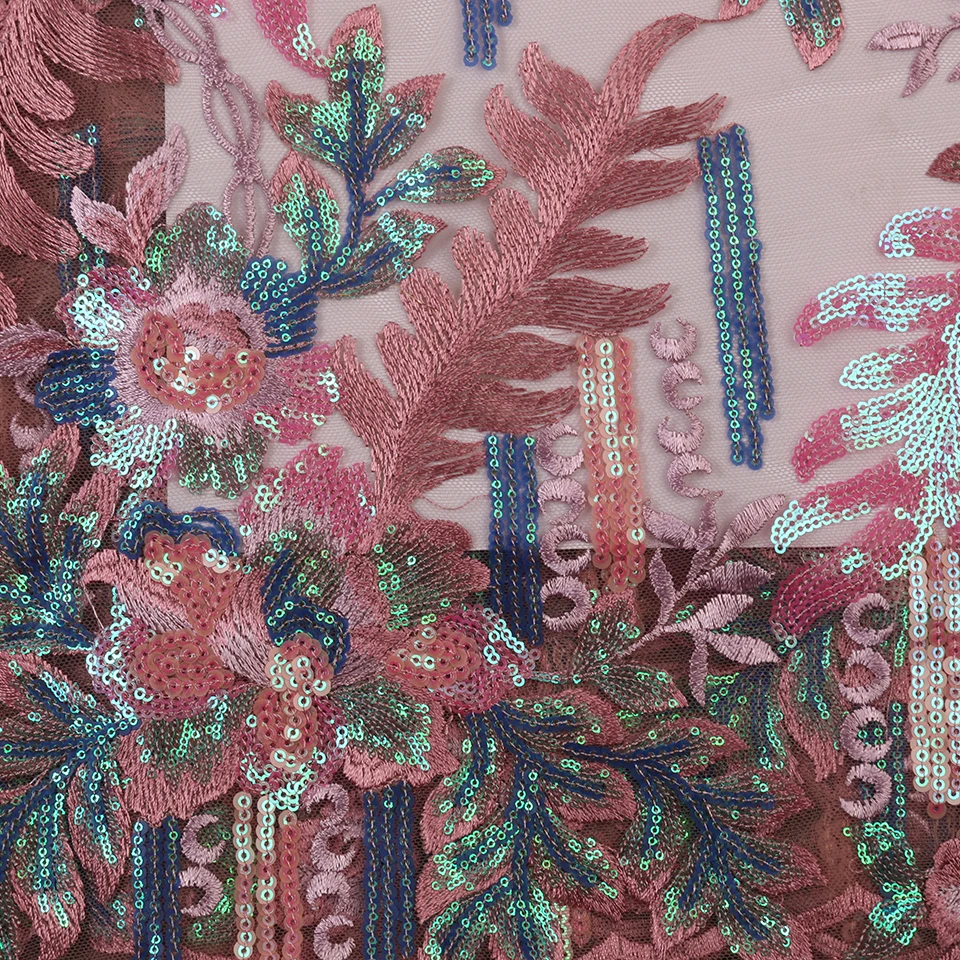 NIAI африканская кружевная ткань высокое качество французская кружевная ткань вышитое нигерийское Тюлевое кружево ткань для свадебного платья XY2975B-6