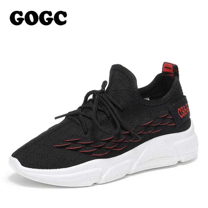 GOGC обувь; женские кроссовки; zapatos de mujer; женская повседневная обувь на платформе со шнуровкой для женщин; basket femme chaussures; обувь на плоской подошве; 690 - Цвет: G690-91