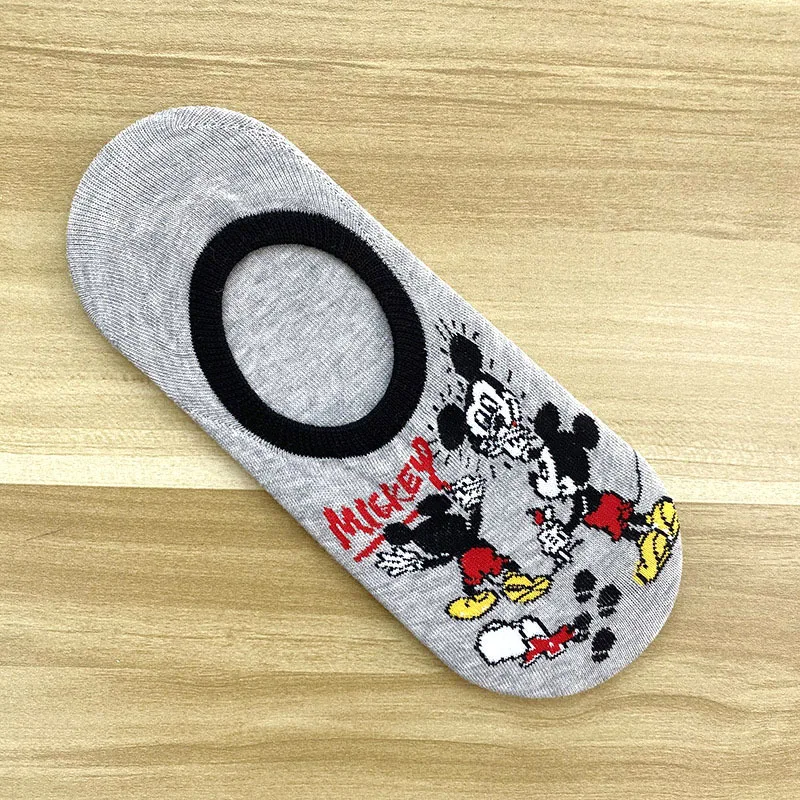 Носки-лодочки Disney модные хлопковые носки-лодочки с Микки Маусом Минни Дональдом