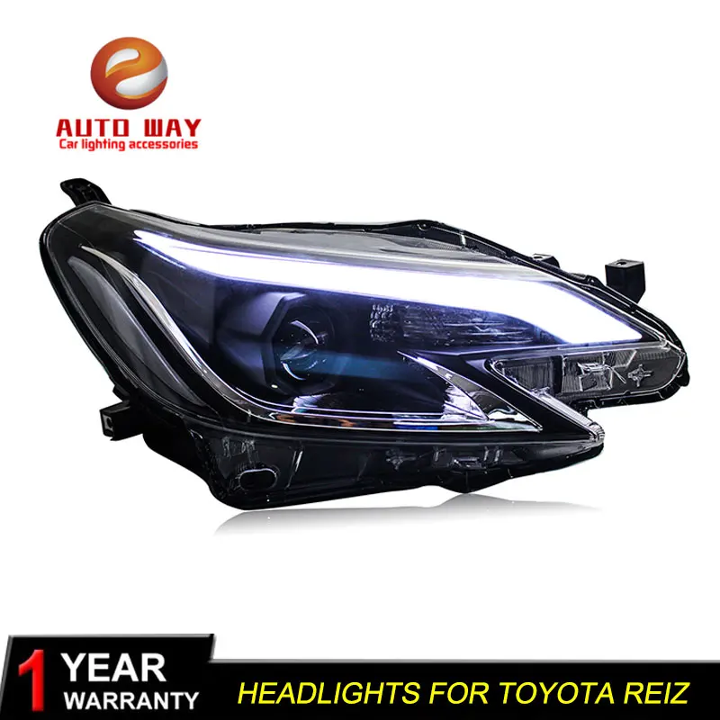 Автомобильный Стайлинг чехол для Toyota Reiz фары 2014-2016 Новый Mark X светодиодный Bi-Xenon