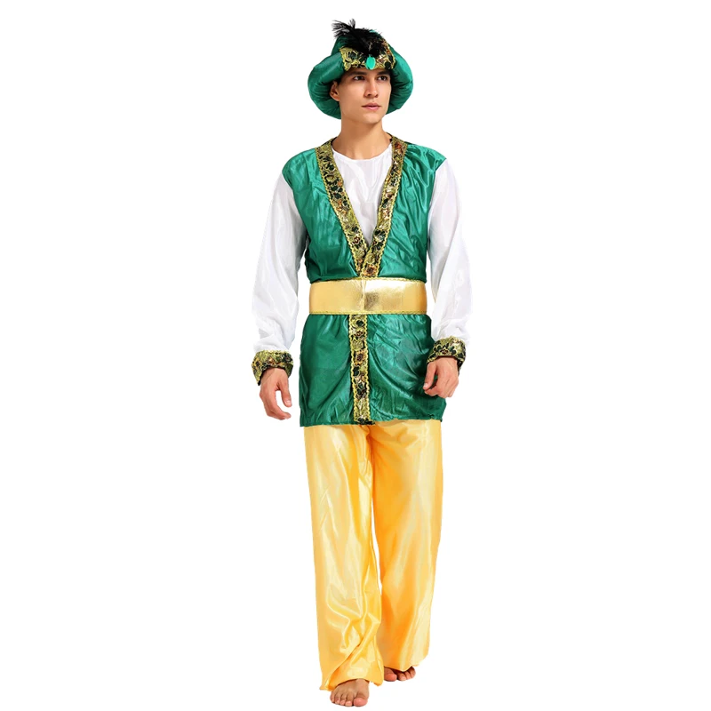 Для мужчин s костюмы на Хэллоуин для взрослых вечерние костюм Жасмин из