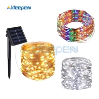 10m outdoor solar led string lights 100 leds waterproof fairy light lamp christmas holiday home garden wedding party decoration
