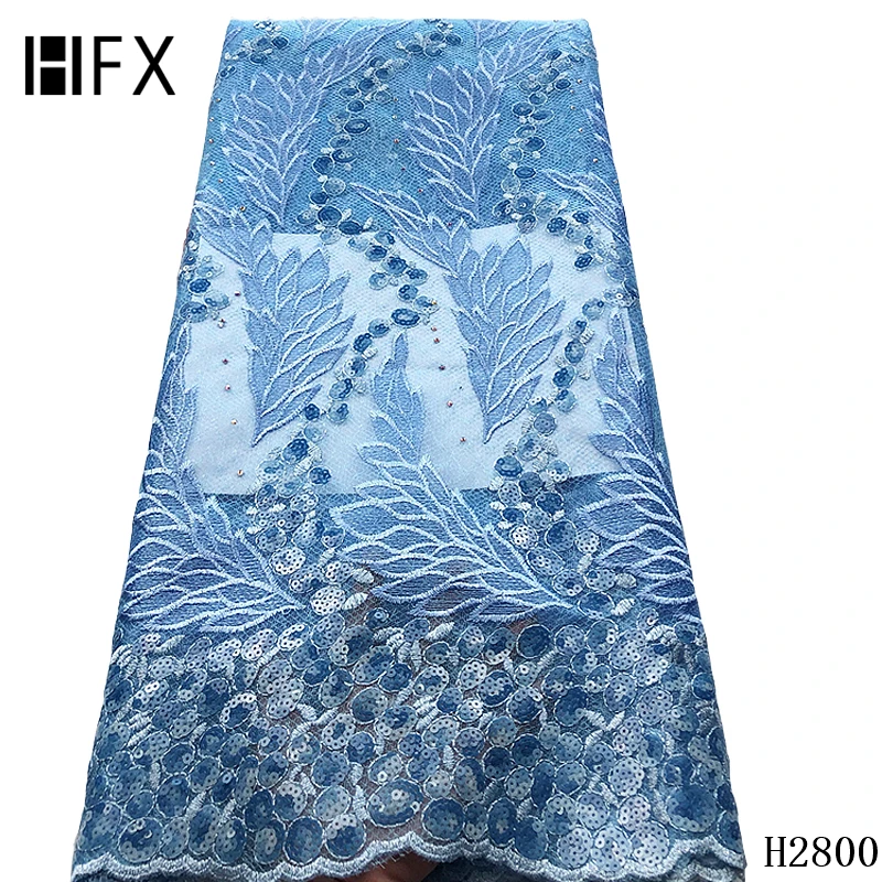 HFX африканская кружевная ткань 2019 французские пайетки чистая благородная с